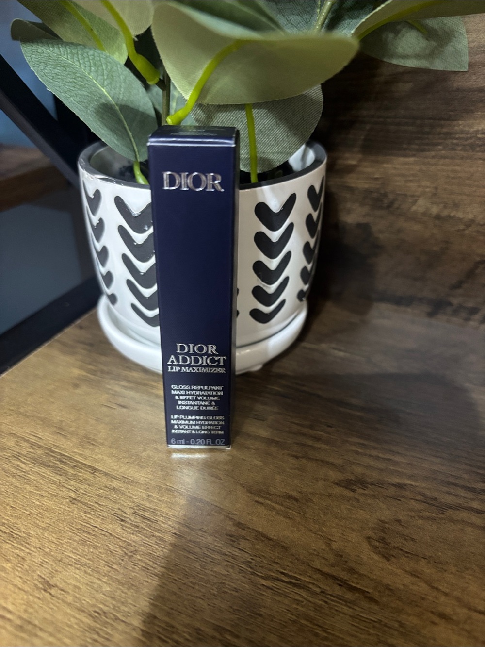 Dior Addict Lip Maximizer – Navy Blue Packaging with Silver Text